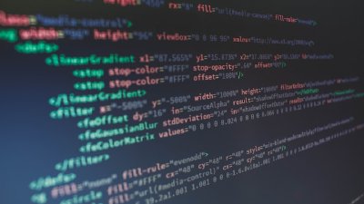Code auf einem Bildschirm
